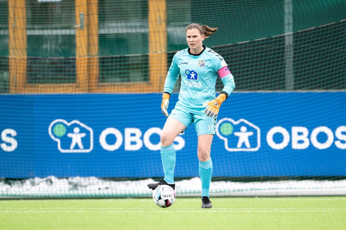 Kirvil Odden Sundsfjord holdt nullen og er klar for seriestart. Foto: Kladd.no / Lars Opstad