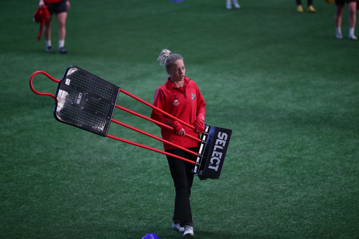 Mathea Berget har startet året med a-laget. Foto: Nicholas Noreng