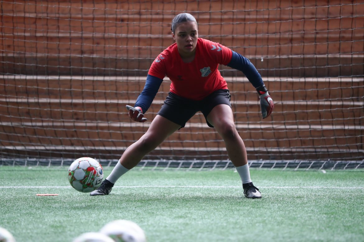 Maria Kroken i aksjon. Foto: Nicholas Noreng