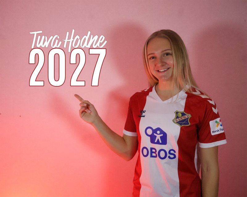 Tuva Hodne har skrevet under på en toårskontrakt med Lyn. Foto: Lyn / Thomas Nordeng