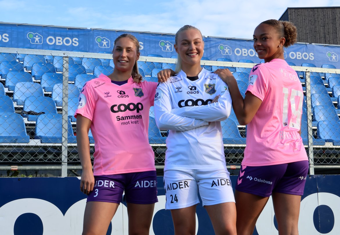 Maria Fink, Una Langkås og Josefine Birkelund. Foto: Thomas Nordeng / Lyn Damer