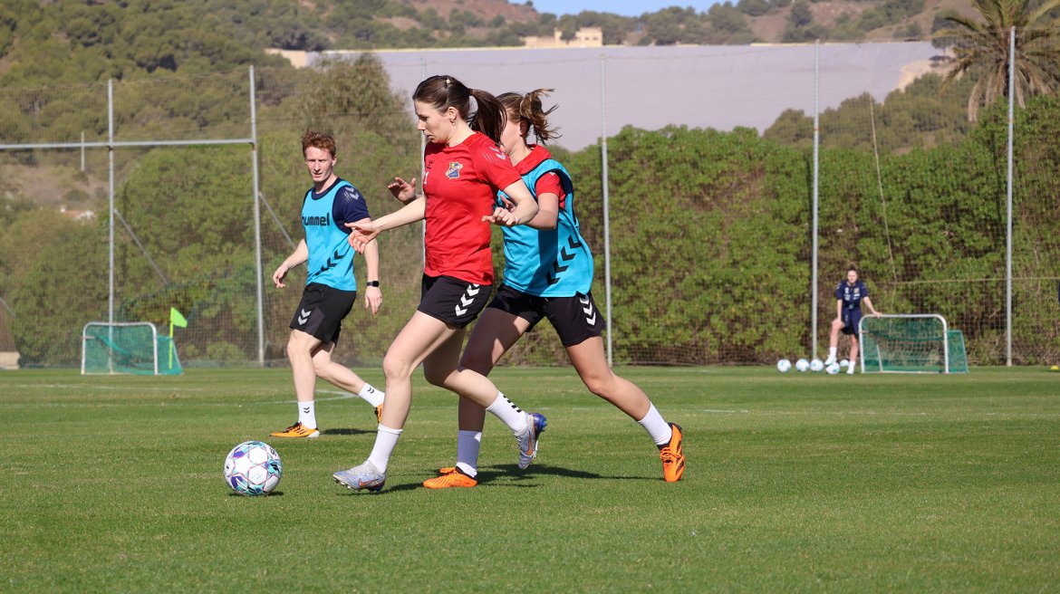 Tanja Myrseth på La Manga. Foto: Thomas Nordeng / Lyn Damer